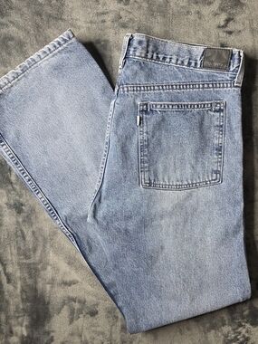 Vintage Y2K Levis Silver Tab Boot Fit Blue Jeans Mens Size 34x34
